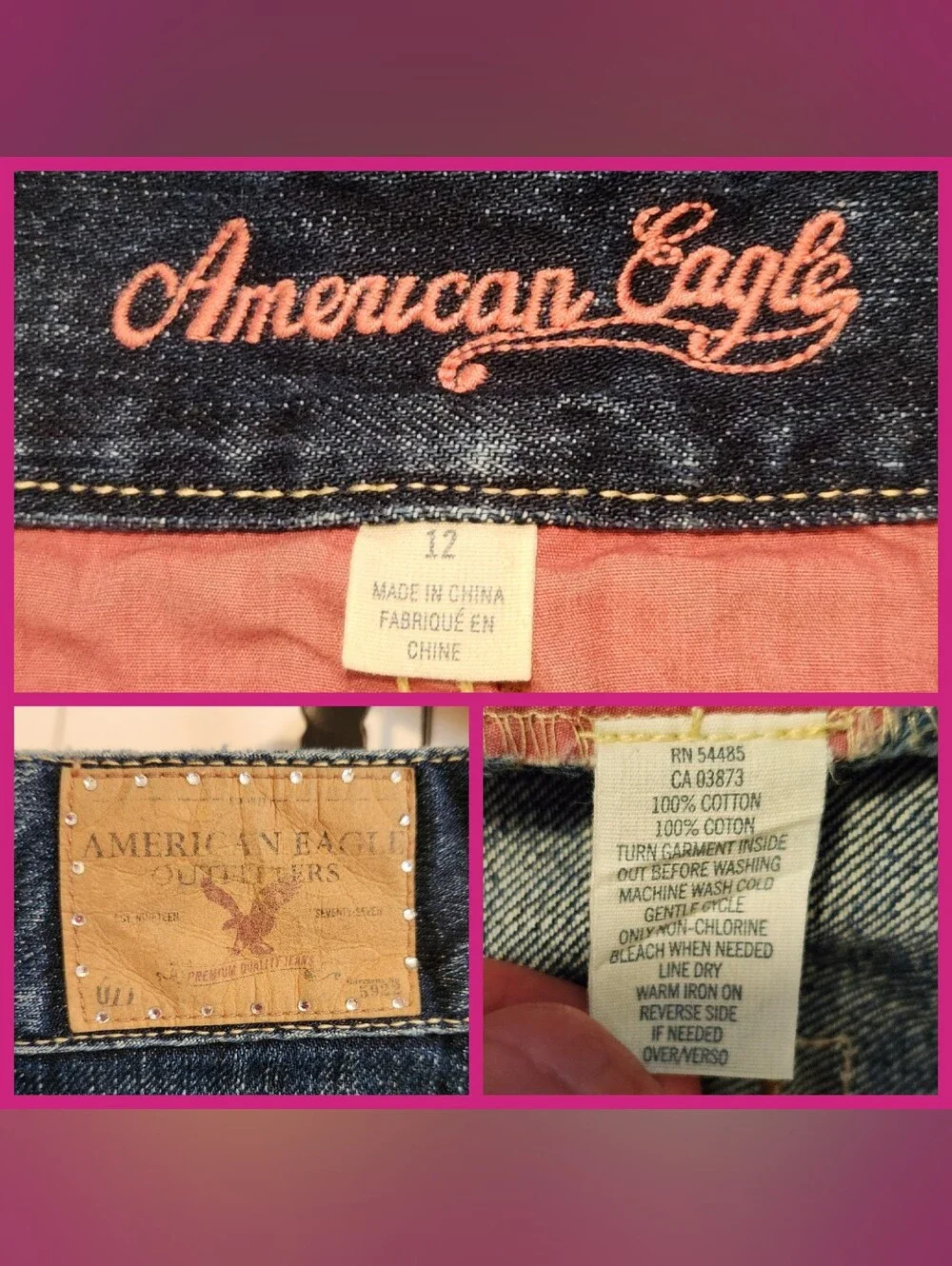 💘American Eagle💘 - Distressed Denim Mini Skirt